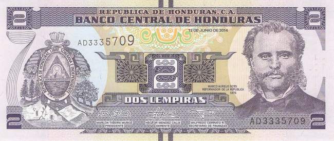 2 Lempiras 12.6.2014